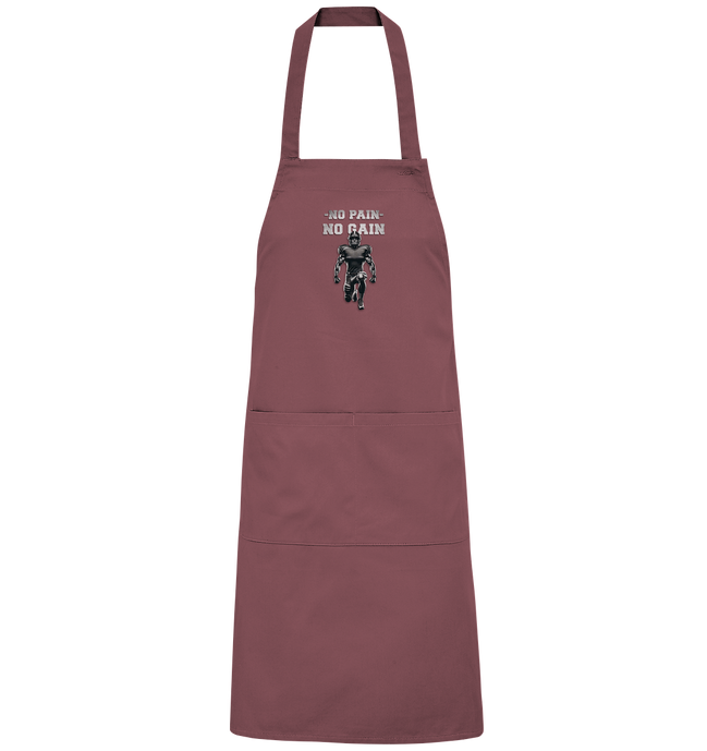 No Pain No Gain Metal  - Organic Grillschürze