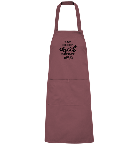 Eat Sleep Cheer Repeat - Organic Grillschürze