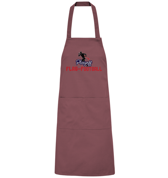 Playoff Flag Football Men Red - Organic BBQ Apron