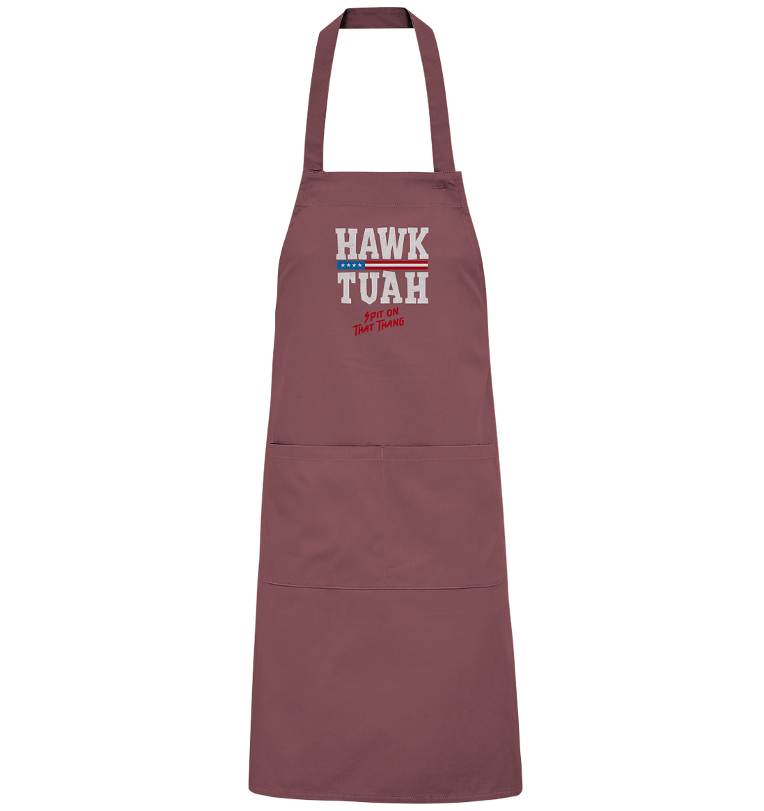 Hawk Tuah White  - Organic Grillschürze
