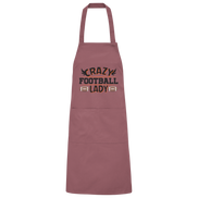 Crazy Football Lady - Organic Grillschürze