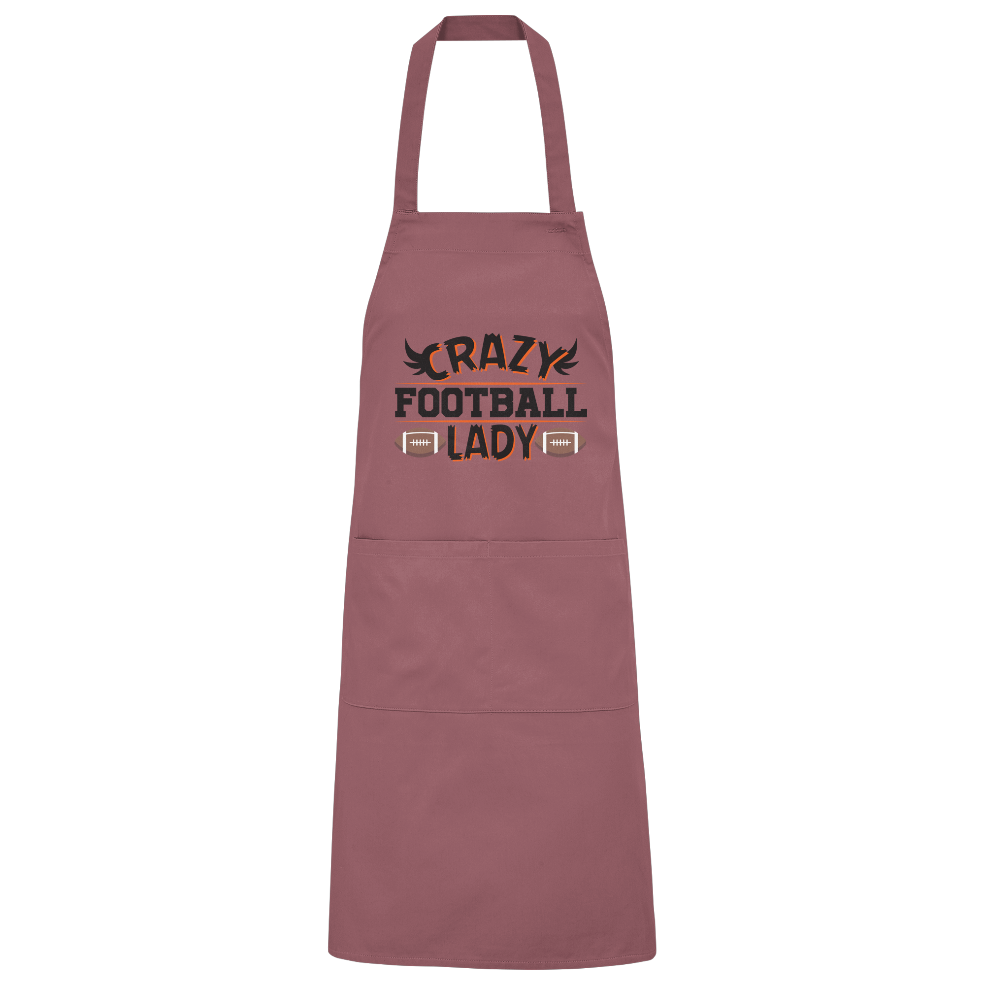 Crazy Football Lady - Organic Grillschürze