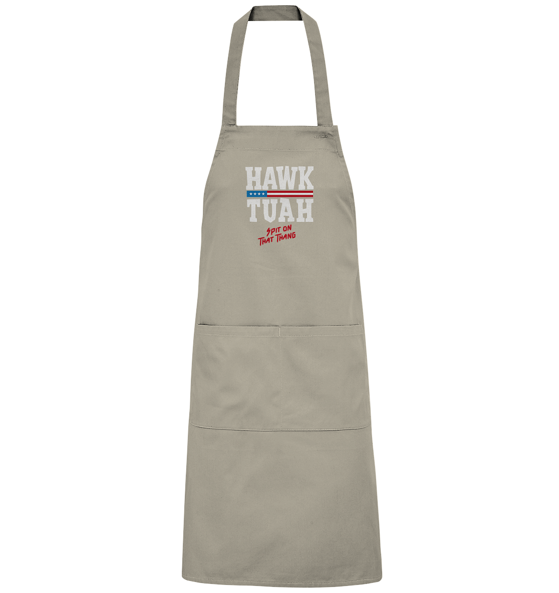Hawk Tuah White  - Organic Grillschürze