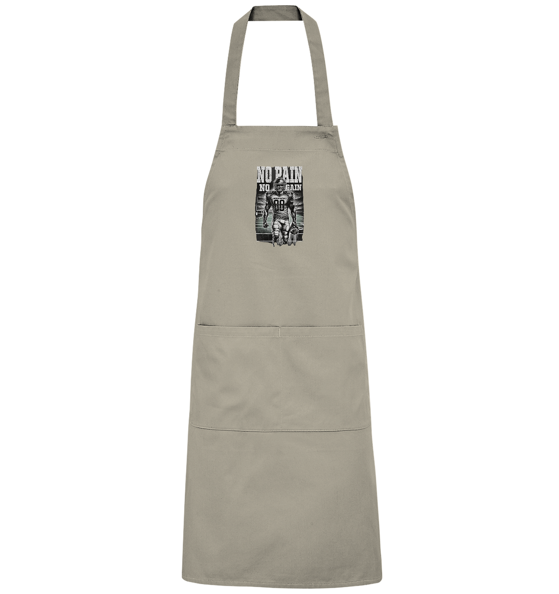 No Pain No Gain  - Organic Grillschürze