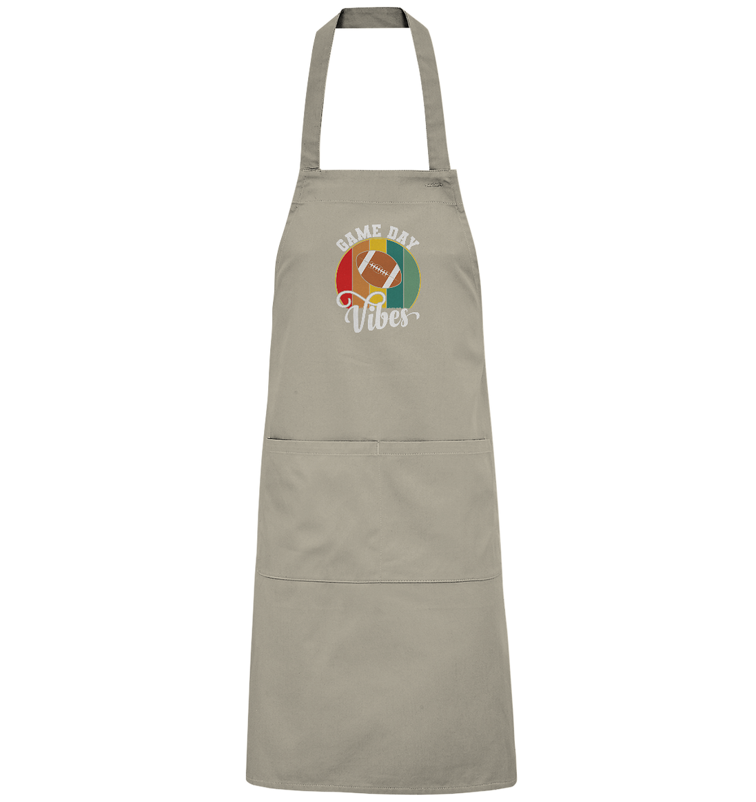 Game Day Vibes White - Organic Grillschürze