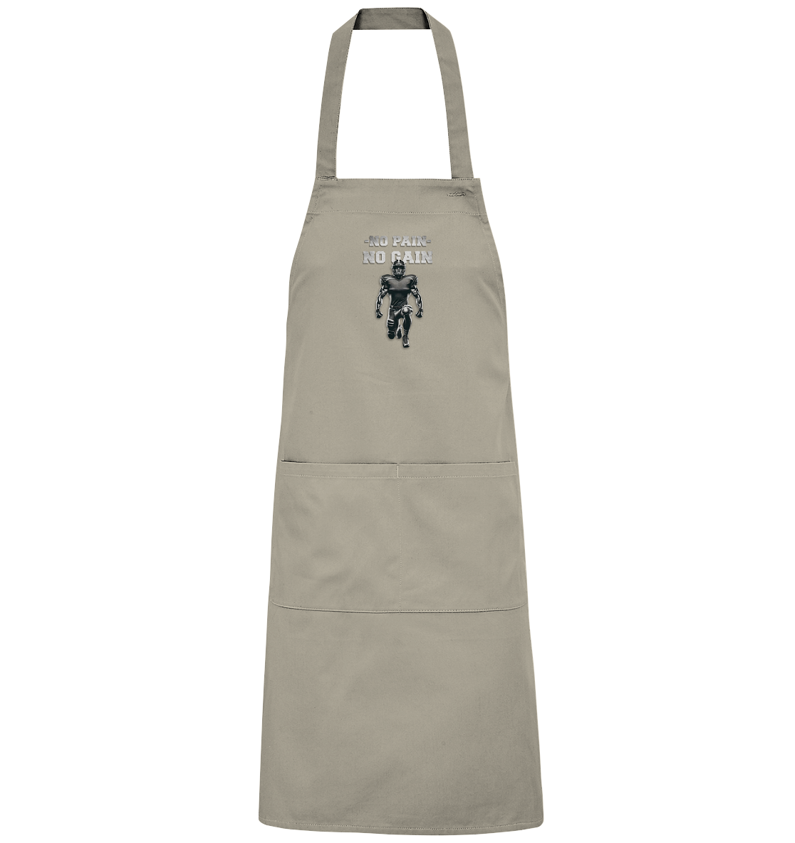 No Pain No Gain Metal  - Organic Grillschürze