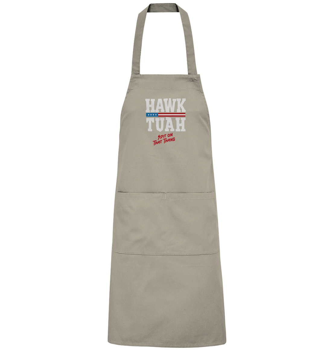 Hawk Tuah White  - Organic Grillschürze