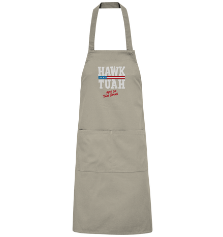 Hawk Tuah White  - Organic Grillschürze