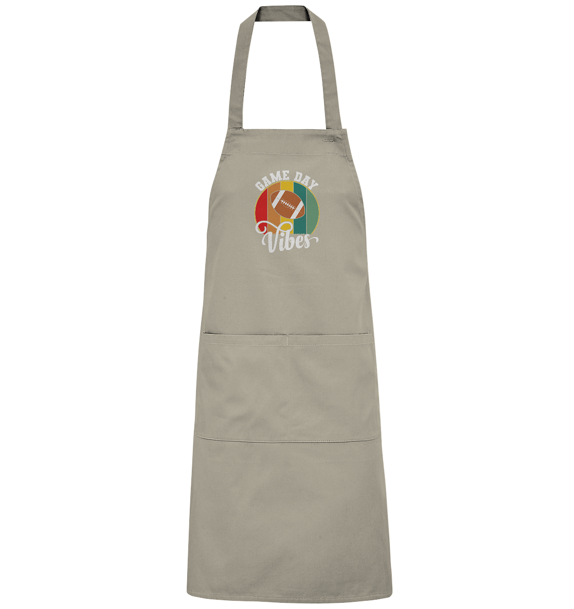 Game Day Vibes White - Organic Grillschürze