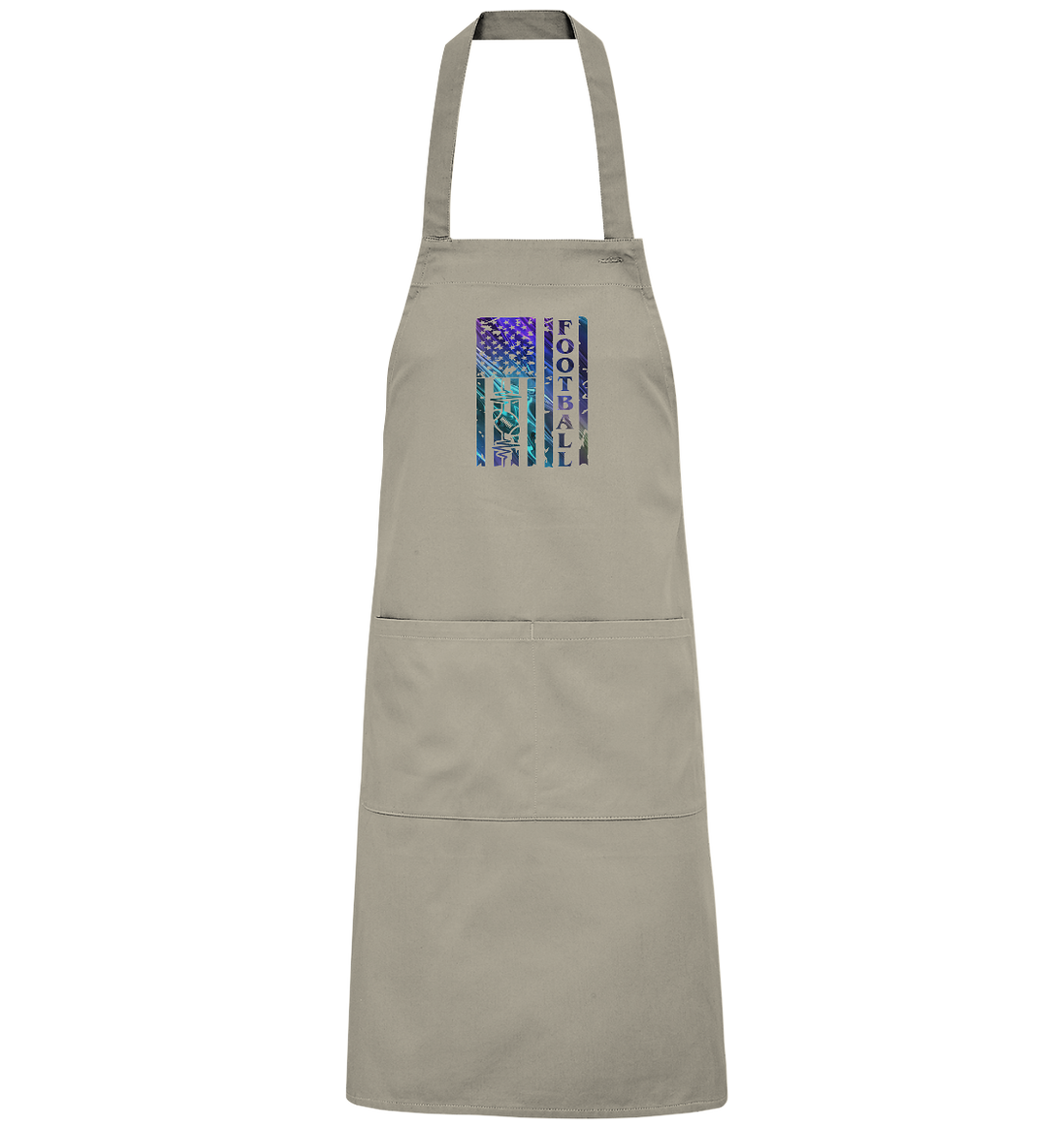 USA Football Flag - Organic Grill Apron