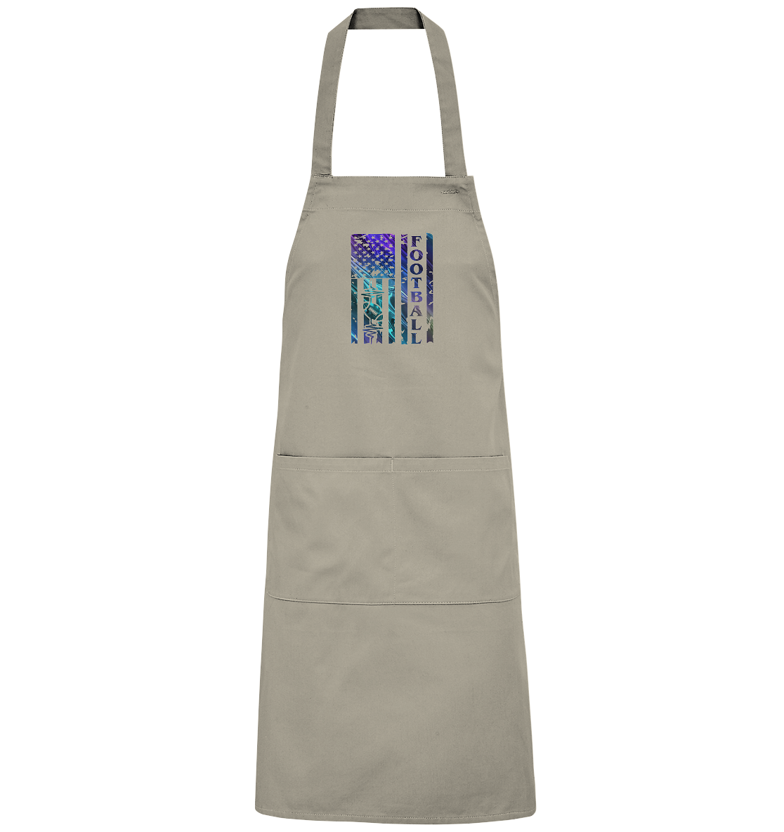 USA Football Flag - Organic Grill Apron