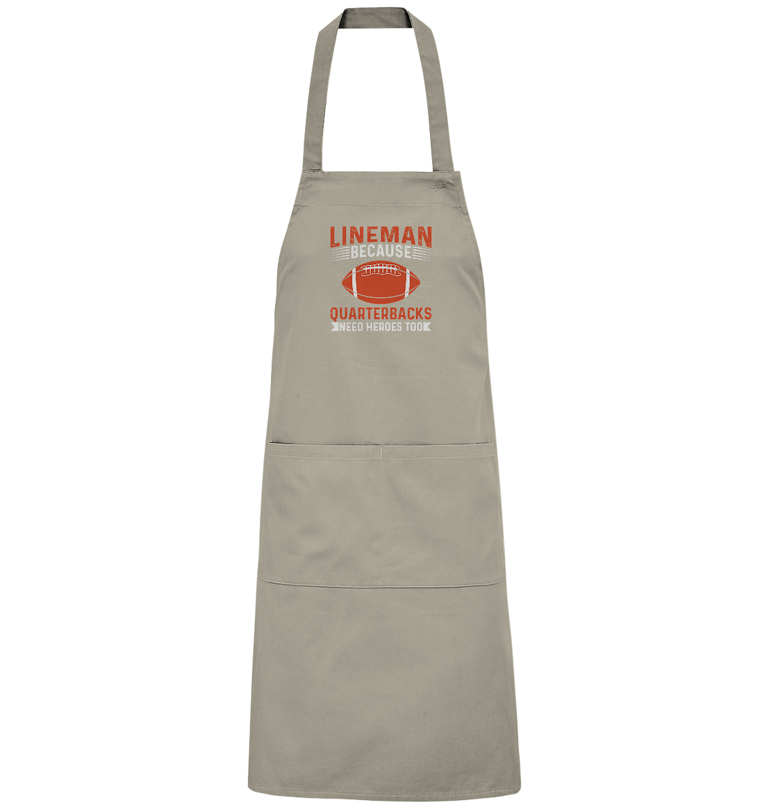 Lineman Quarterback Heroes - Organic Grillschürze