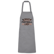 Crazy Football Lady - Organic Grillschürze