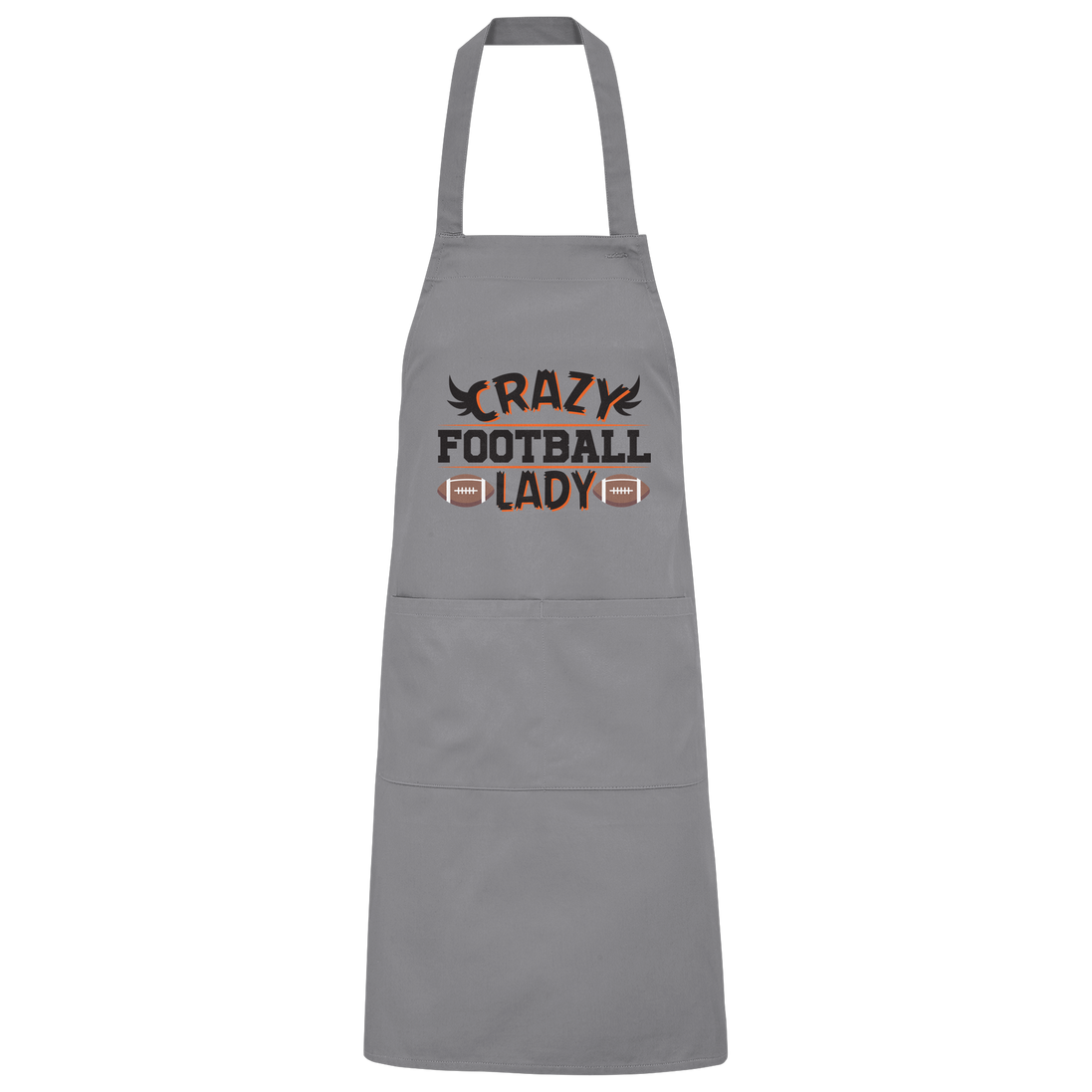 Crazy Football Lady - Organic Grillschürze