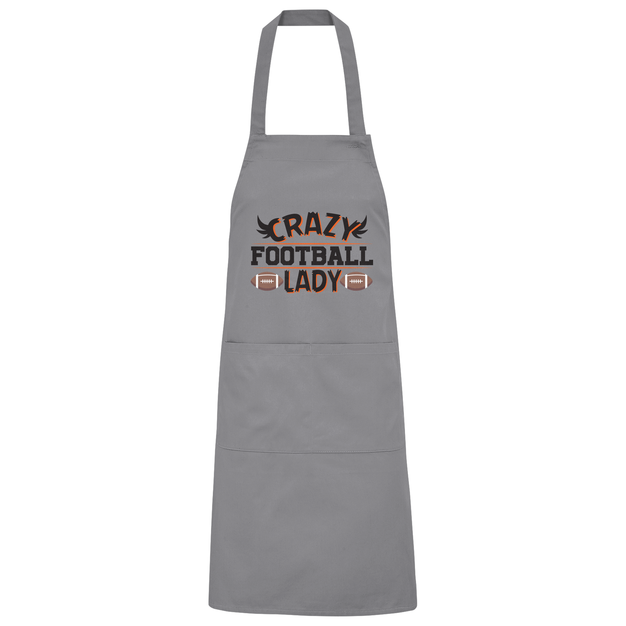 Crazy Football Lady - Organic Grillschürze