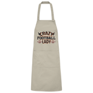 Crazy Football Lady - Organic Grillschürze