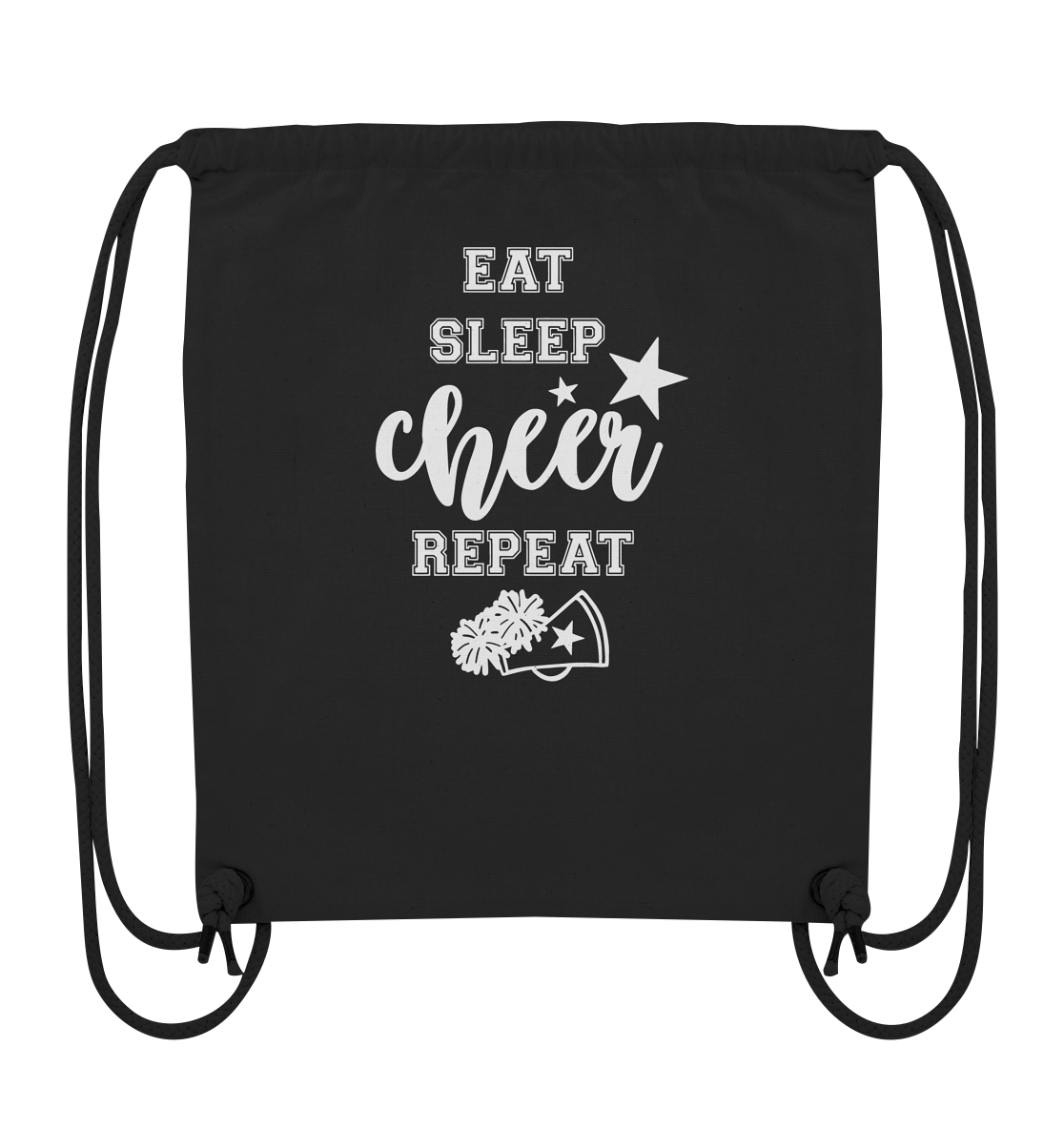 Eat Sleep Cheer - Organic Gym Bag