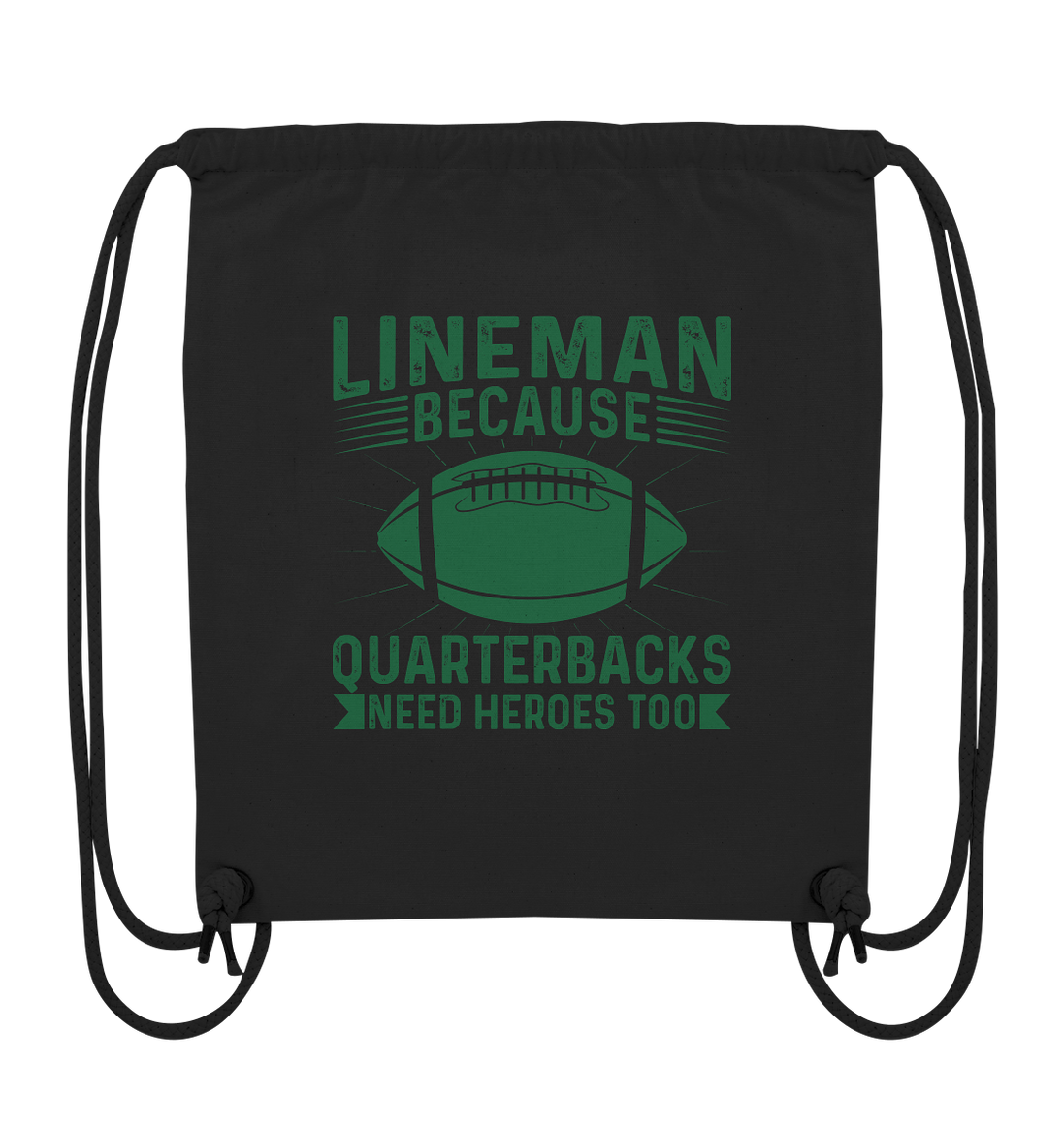 Lineman Heroes Green - Organic Gym Bag