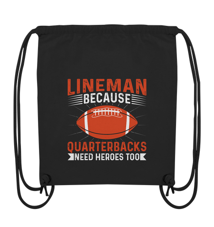 Lineman Quarterback Heroes - Organic Gym-Bag