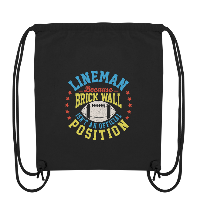 Lineman Brick Wall - Organic Gym-Bag