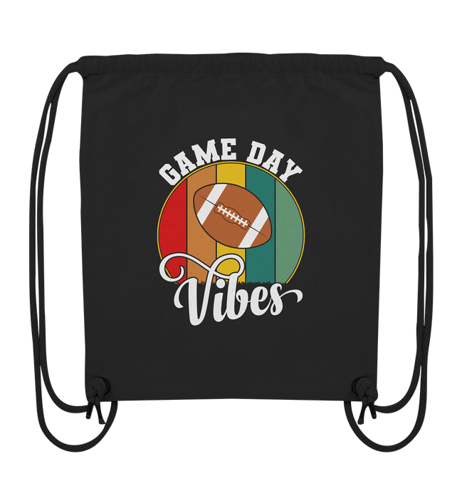 Game Day Vibes White - Organic Gym-Bag
