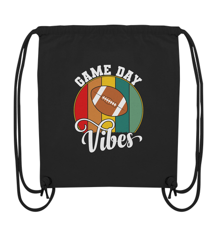 Game Day Vibes White - Organic Gym-Bag