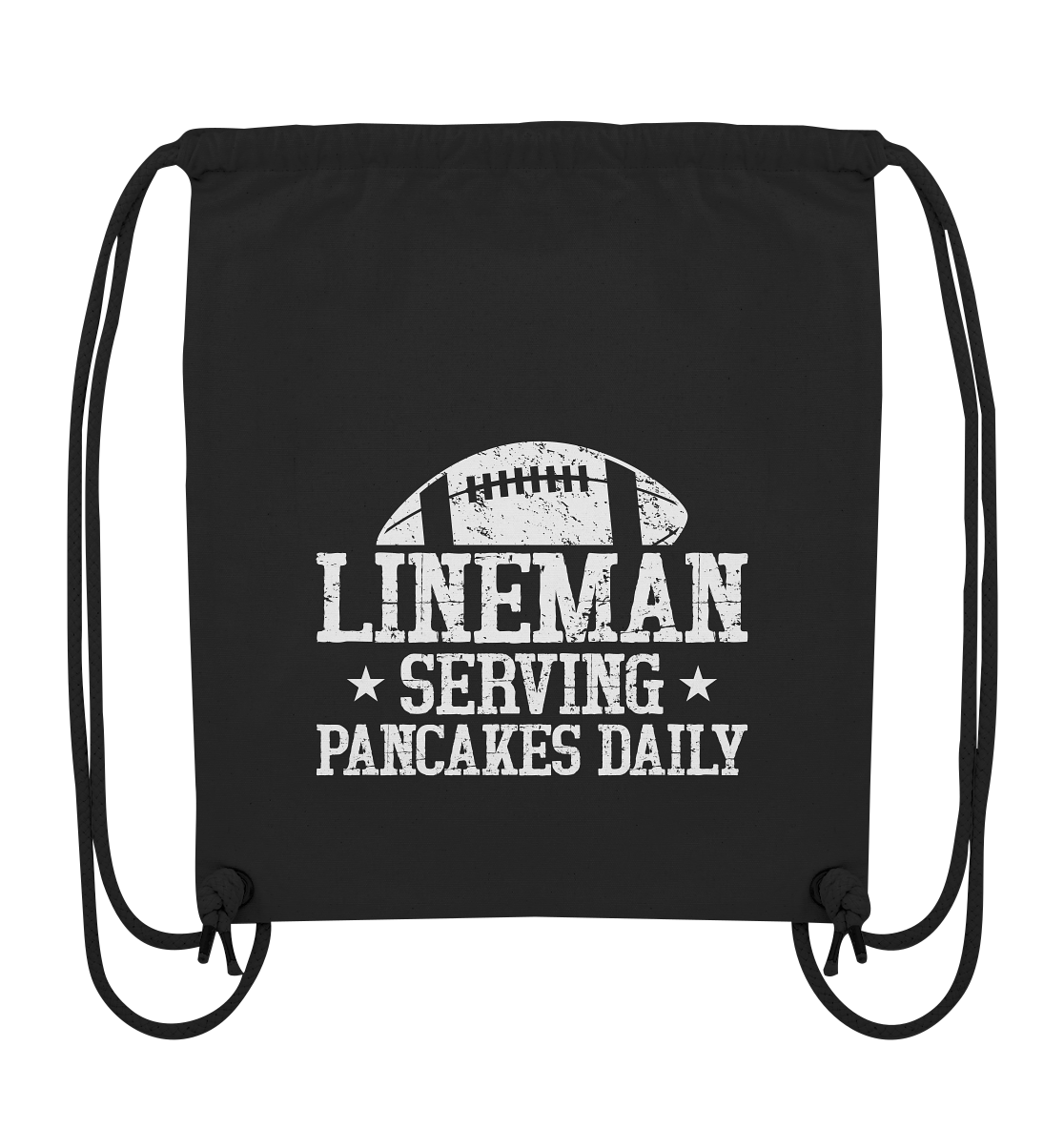 Lineman Serving Pancakes - Organic Gym Bag