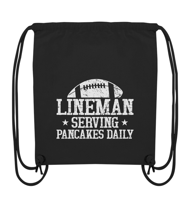 Lineman Serving Pancakes - Organic Gym Bag
