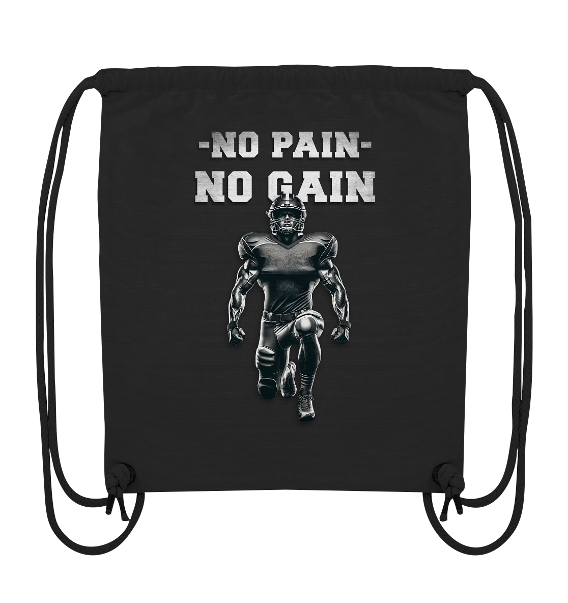 No Pain No Gain Metal - Organic Gym Bag