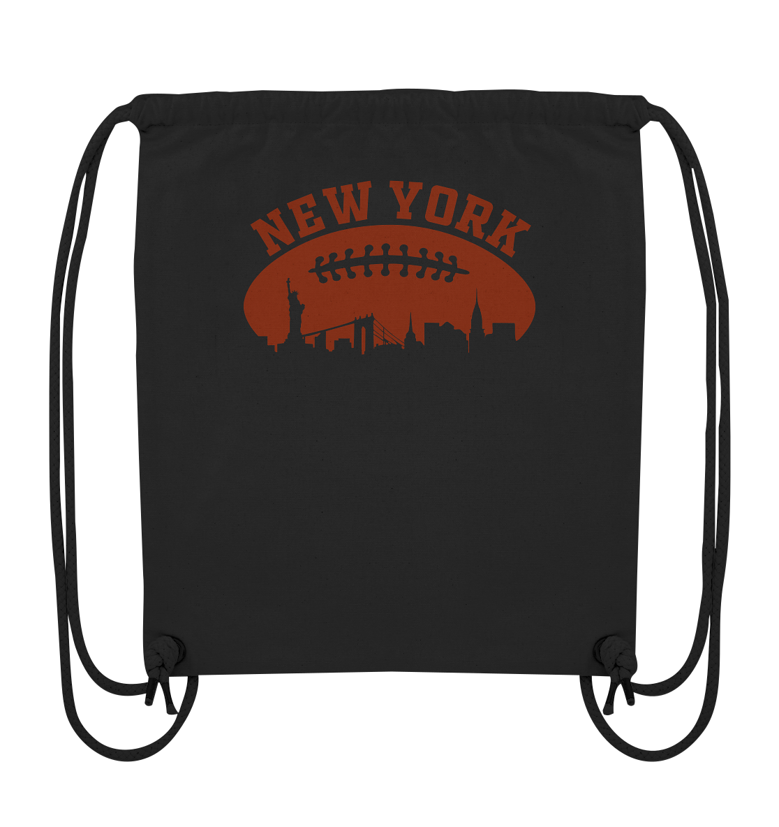 New York Football Silhoutte  - Organic Gym-Bag