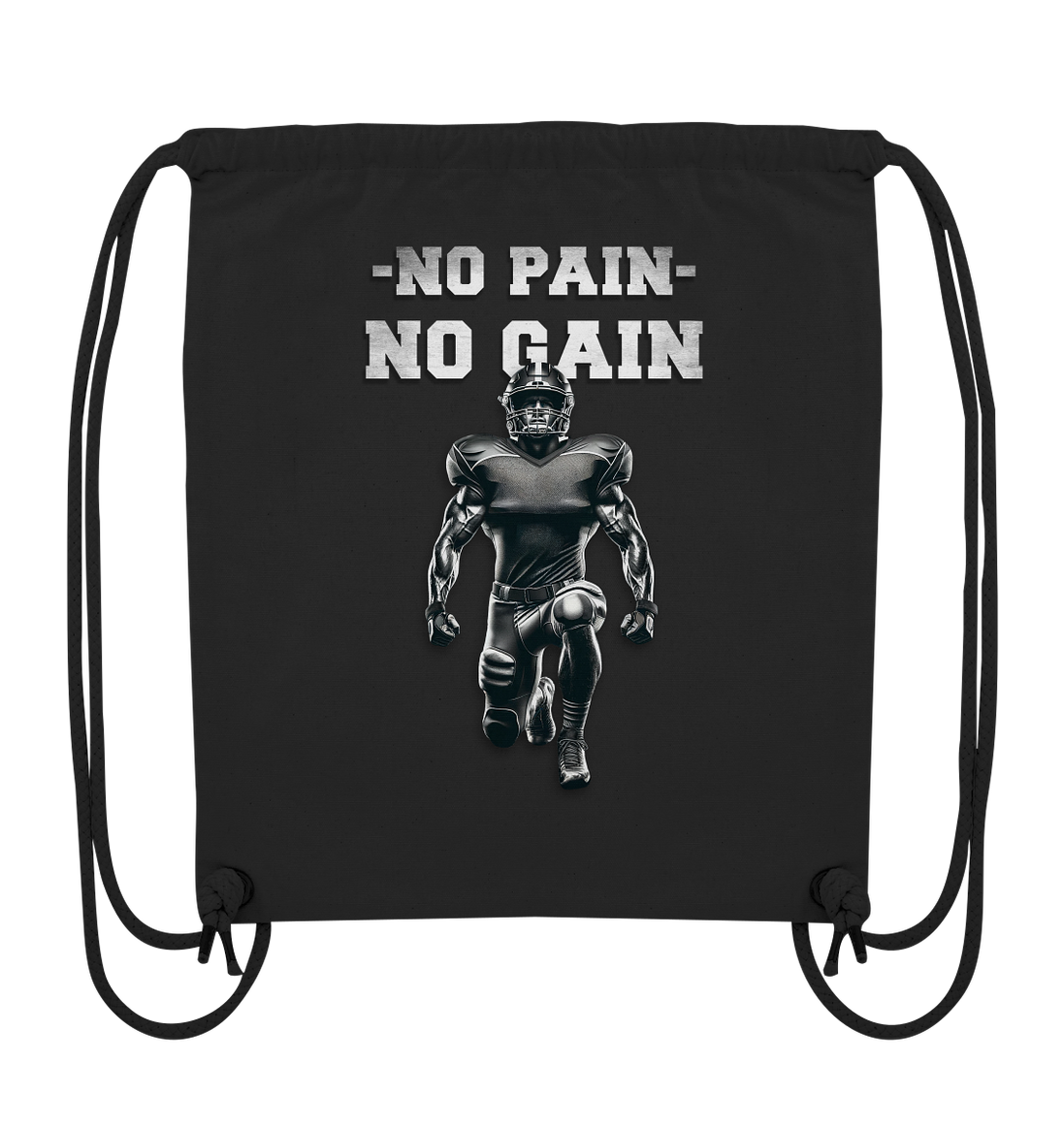 No Pain No Gain Metal - Organic Gym Bag