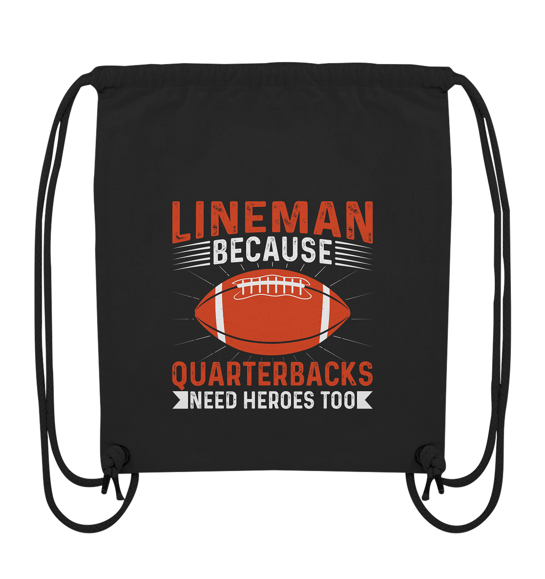 Lineman Quarterback Heroes - Organic Gym-Bag