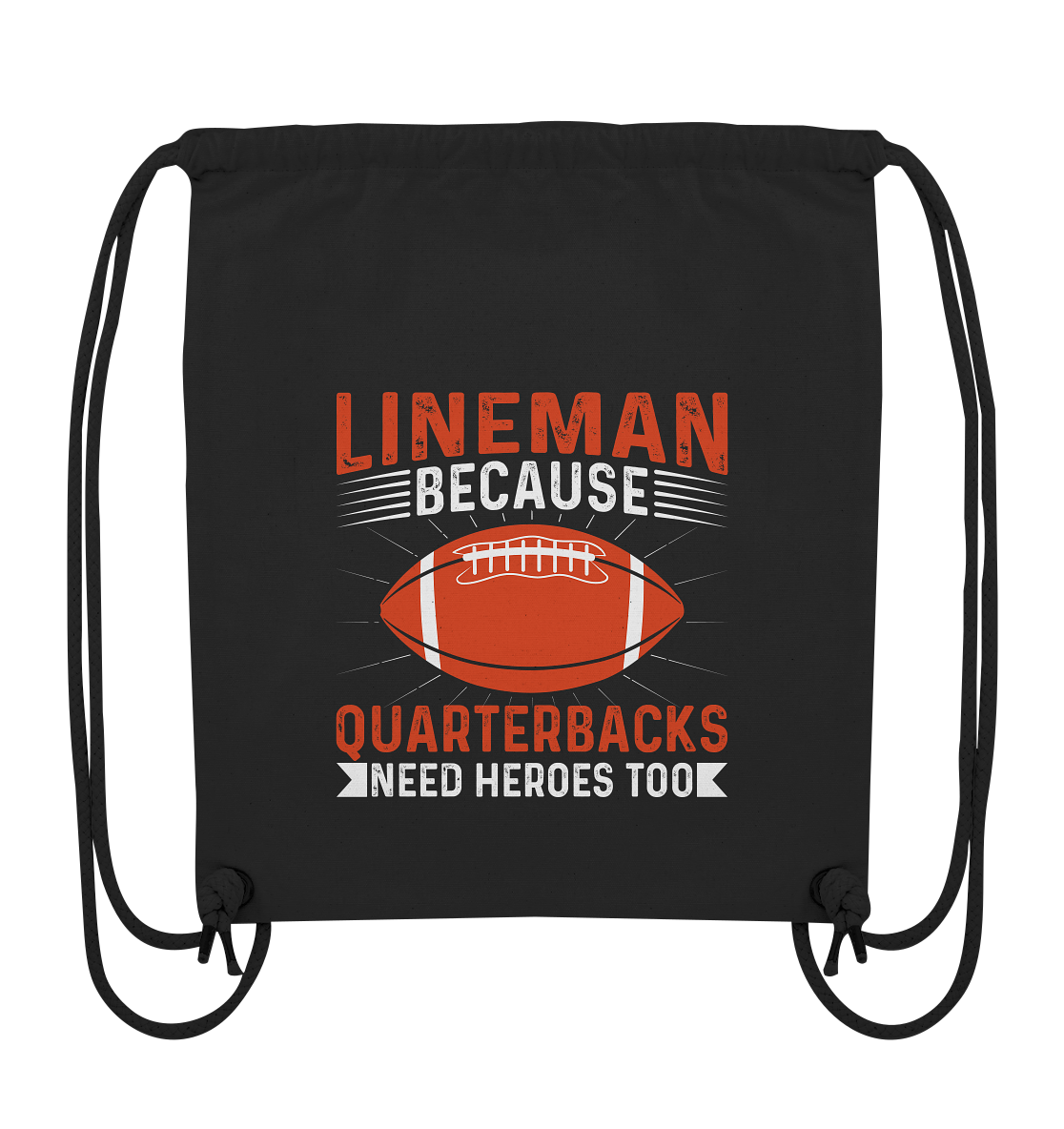 Lineman Quarterback Heroes - Organic Gym-Bag