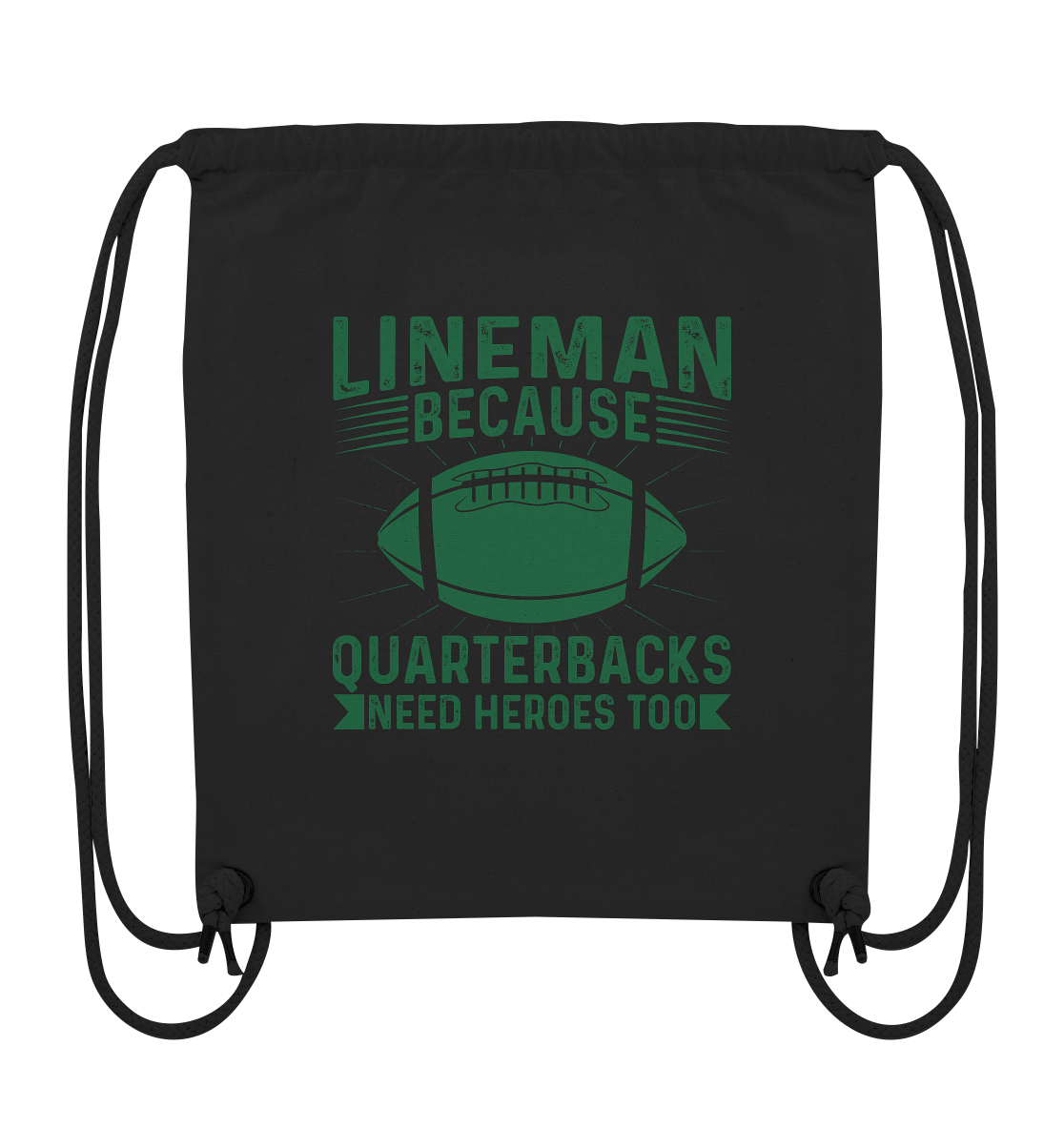 Lineman Heroes Green - Organic Gym Bag