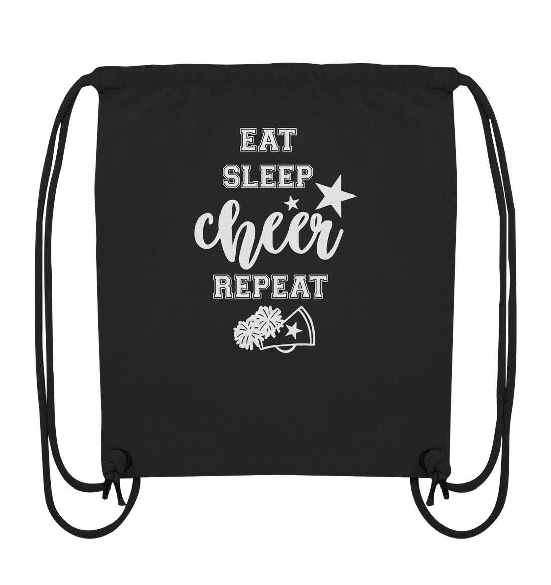 Eat Sleep Cheer - Organic Gym Bag