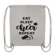 Eat Sleep Cheer Repeat - Organic Gym-Bag
