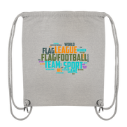 Flag Football Word Bubble - Organic Gym-Bag