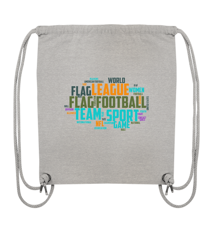 Flag Football Word Bubble - Organic Gym-Bag