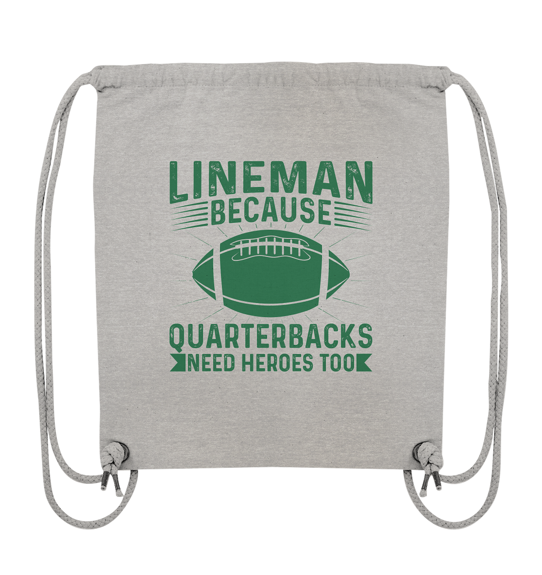 Lineman Heroes Green - Organic Gym Bag