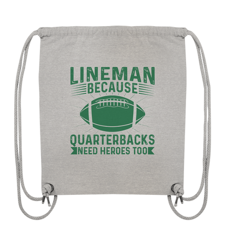Lineman Heroes Green - Organic Gym-Bag