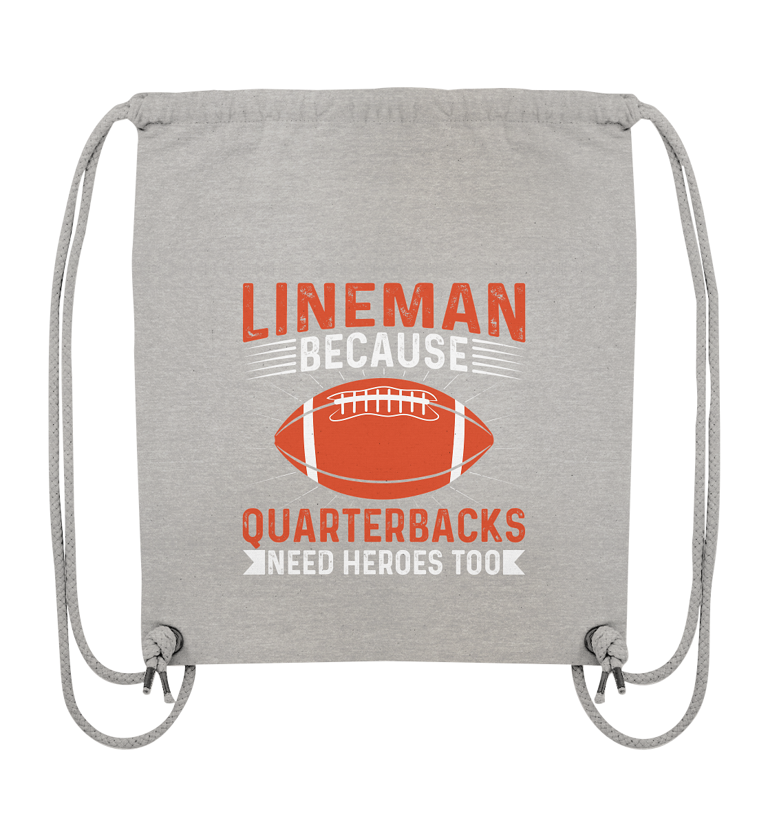 Lineman Quarterback Heroes - Organic Gym-Bag