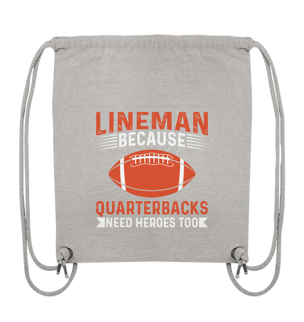 Lineman Quarterback Heroes - Organic Gym-Bag