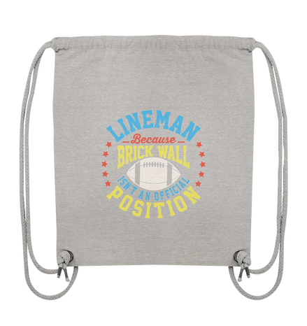 Lineman Brick Wall - Organic Gym-Bag