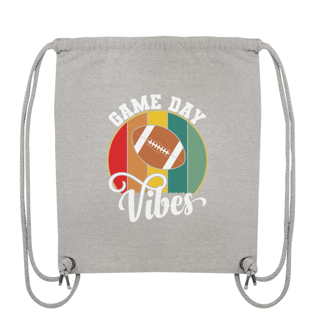 Game Day Vibes White - Organic Gym-Bag
