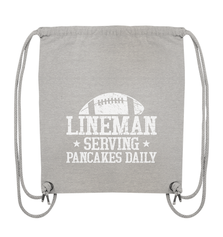 Lineman Serving Pancakes - Organic Gym-Bag