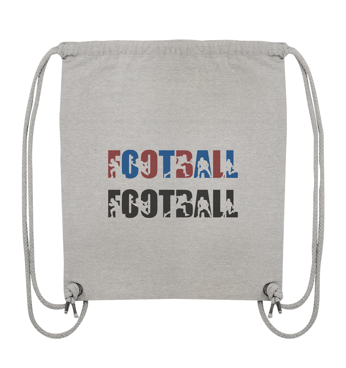 Football Silhouette - Organic Gym-Bag