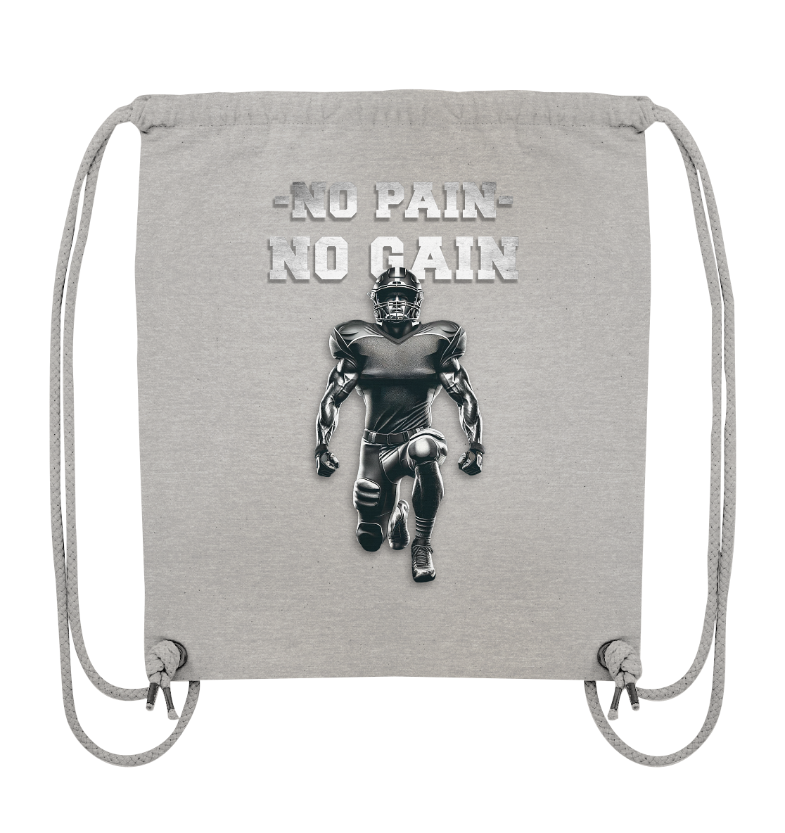 No Pain No Gain Metal - Organic Gym Bag