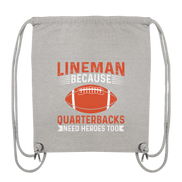 Lineman Quarterback Heroes - Organic Gym-Bag