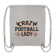 Crazy Football Lady - Organic Gym-Bag