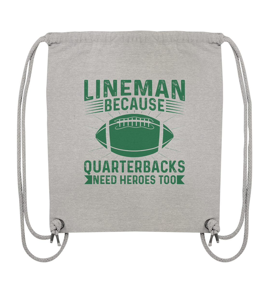 Lineman Heroes Green - Organic Gym Bag